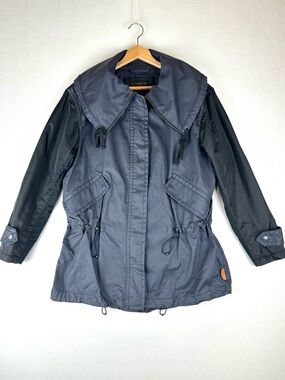 Coach  Hadley Anorak Jacket Navy Black Quiet Luxury Minimalist